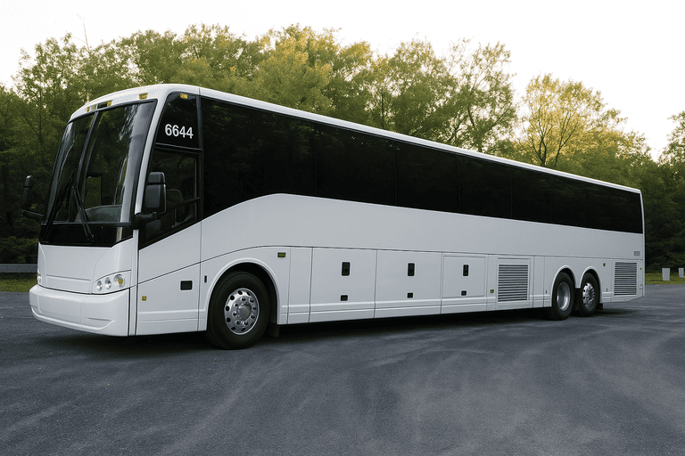 exterior of Dayton Minibus Company coach bus