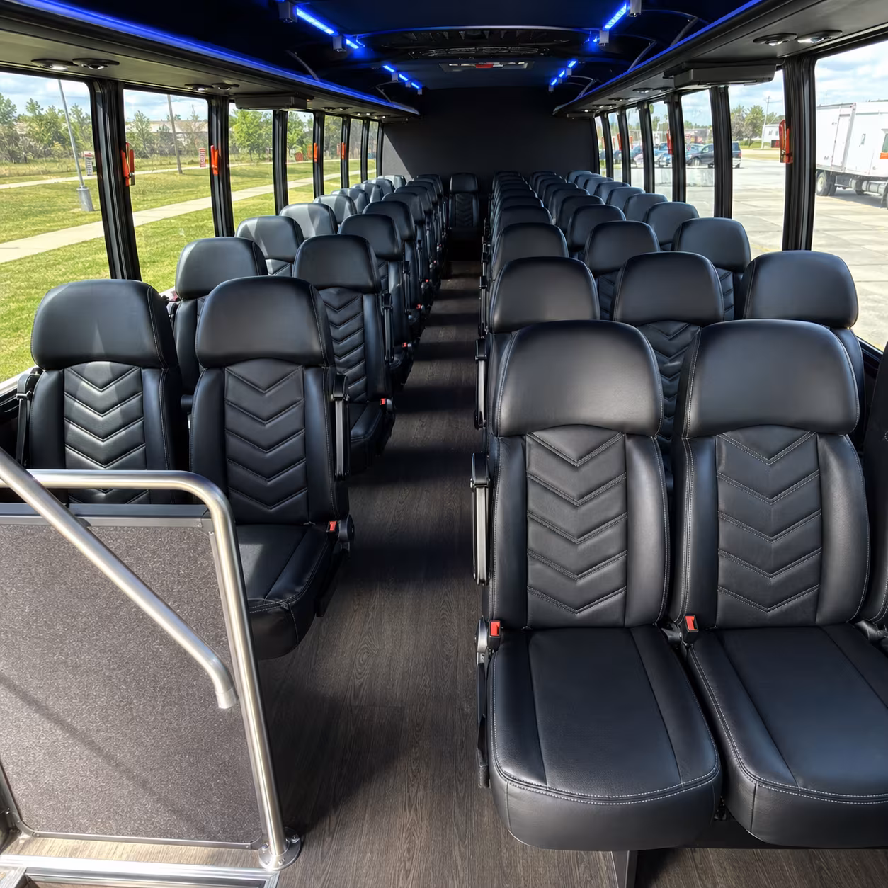 dayton 25 passenger minibus inside