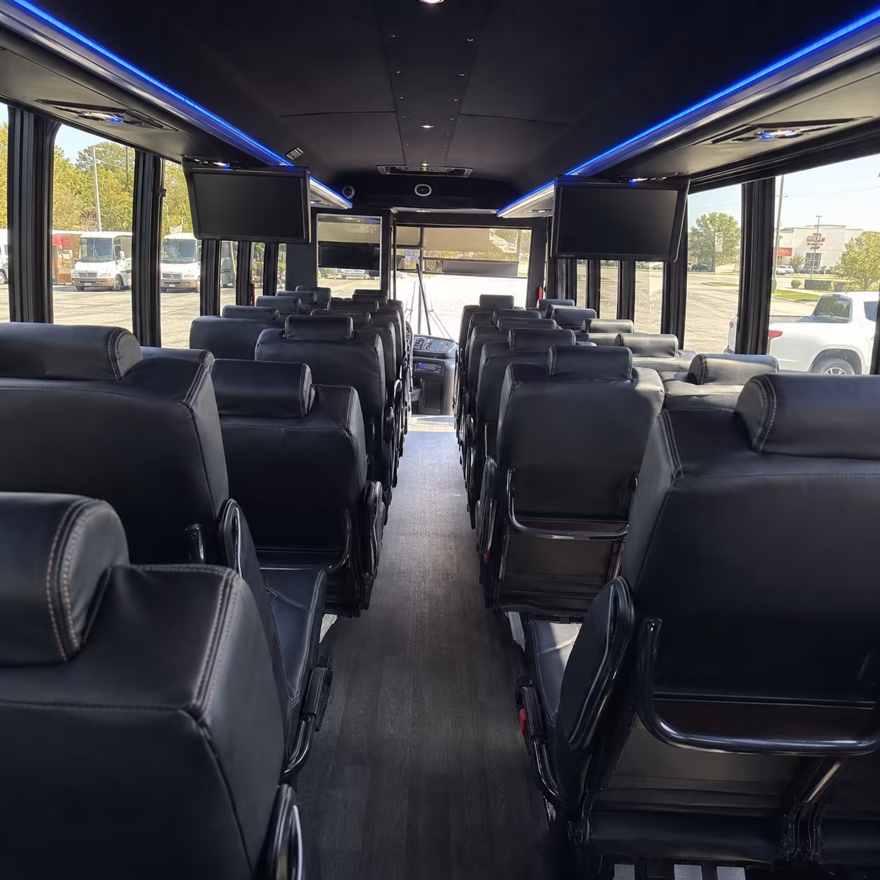 dayton 25 passenger minibus interior