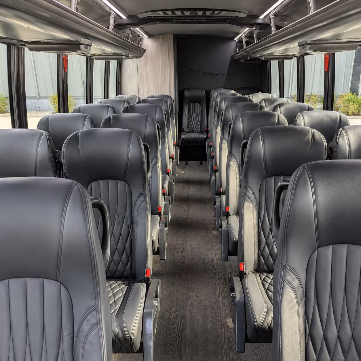 dayton 28 passenger minibus inside
