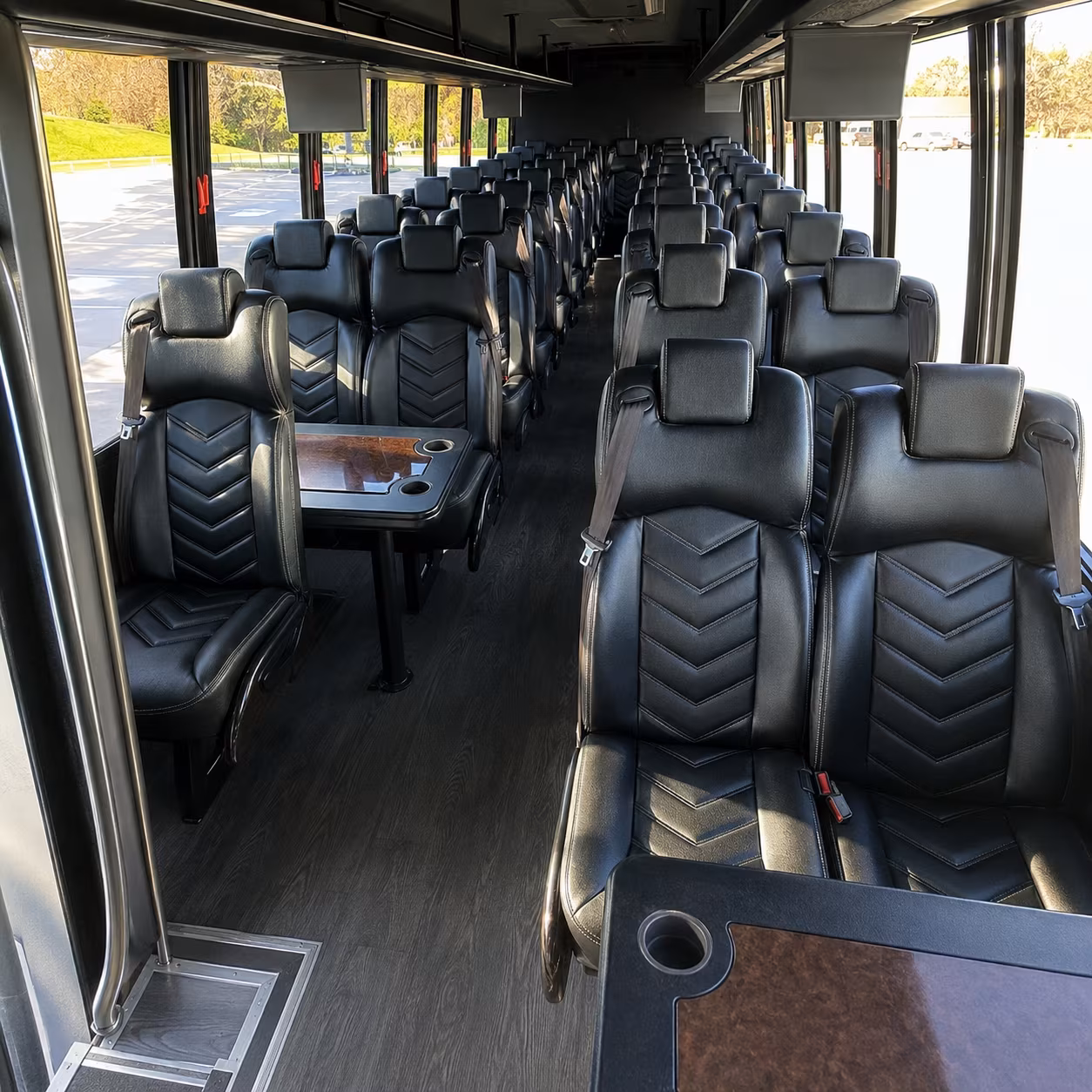 dayton 28 passenger minibus interior
