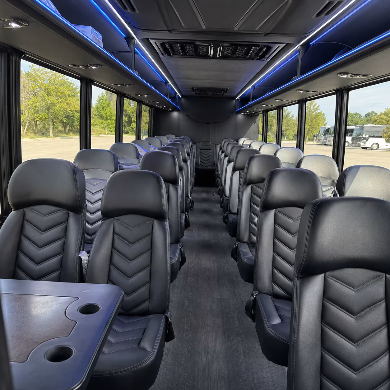 dayton 30 passenger minibus interior