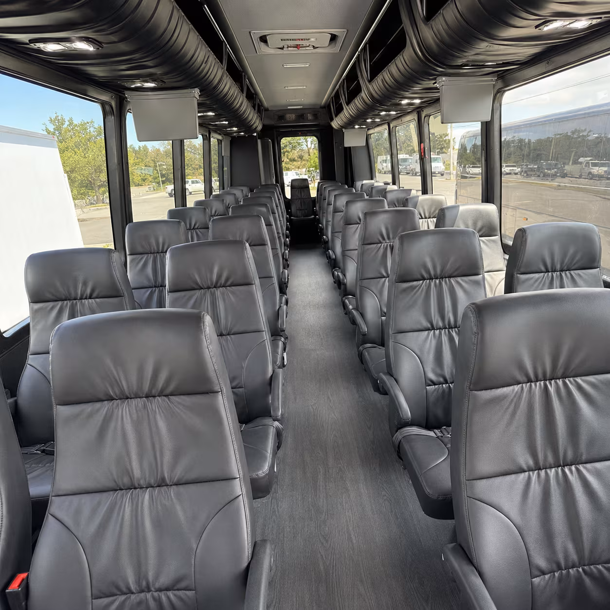 dayton 35 passenger minibus inside