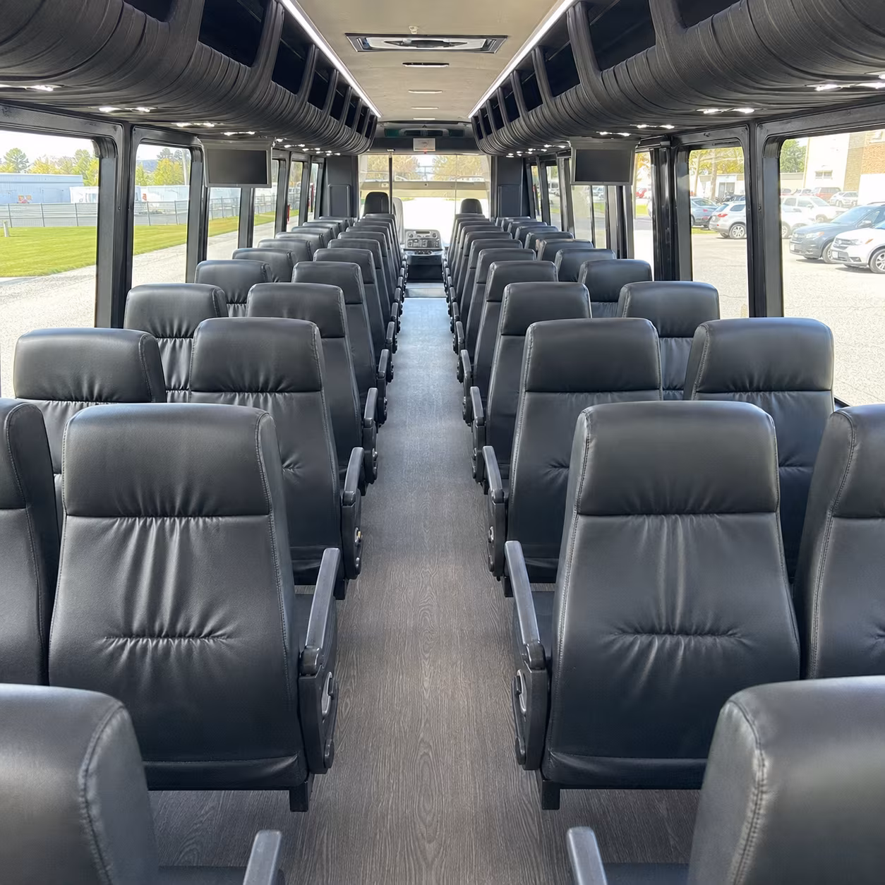 dayton 35 passenger minibus interior