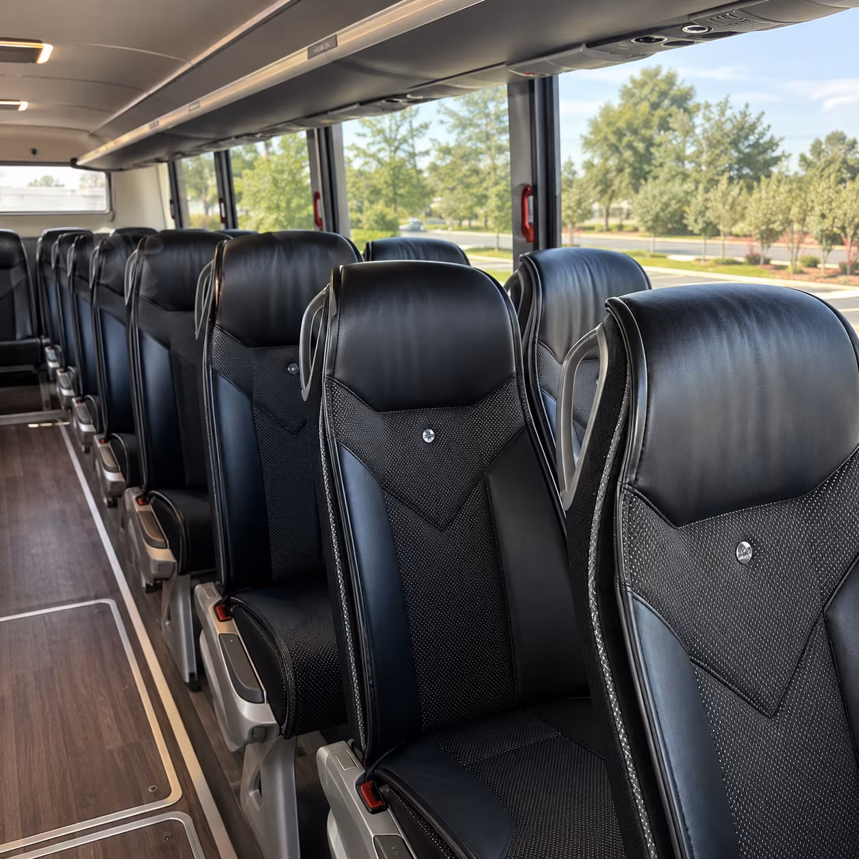 dayton charter bus inside