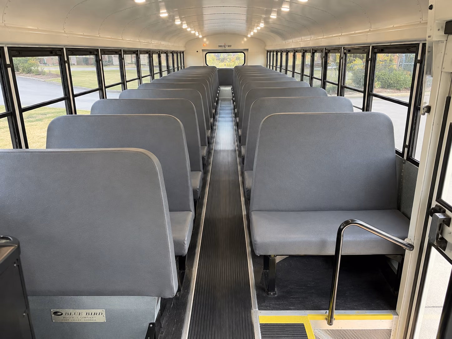 dayton school bus inside